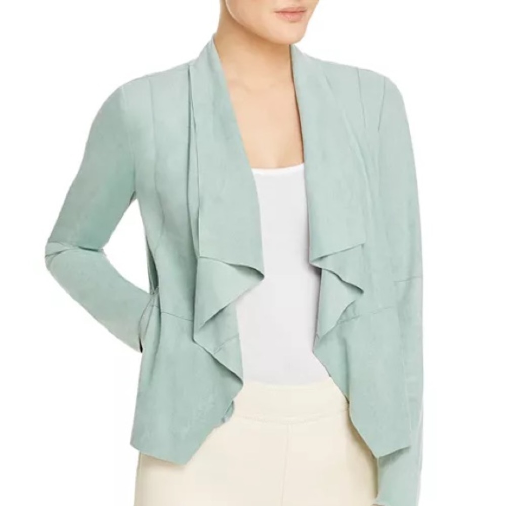 bagatelle mint faux suede jacket